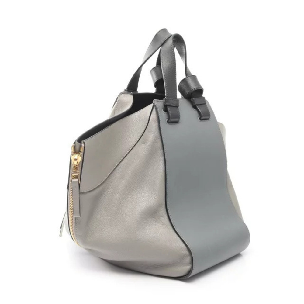 Loewe Handbag Hammock Gray Leather Gray